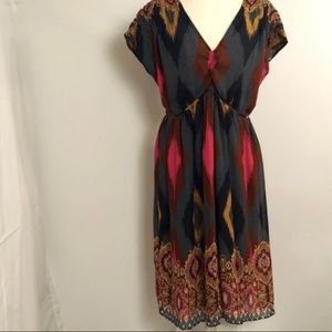 Sundance 100% silk dress Arizona style southwest print  Sz 12